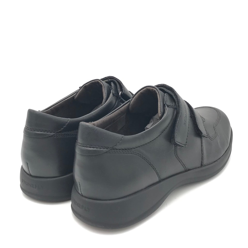 Zulian Calzature Scarpa strappo Season in nappa nera Nuova