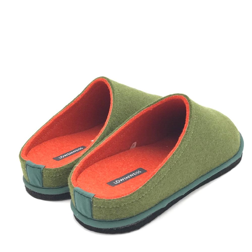 Zulian Calzature Ciabatta Easy bicolor muschio-arancione Moda