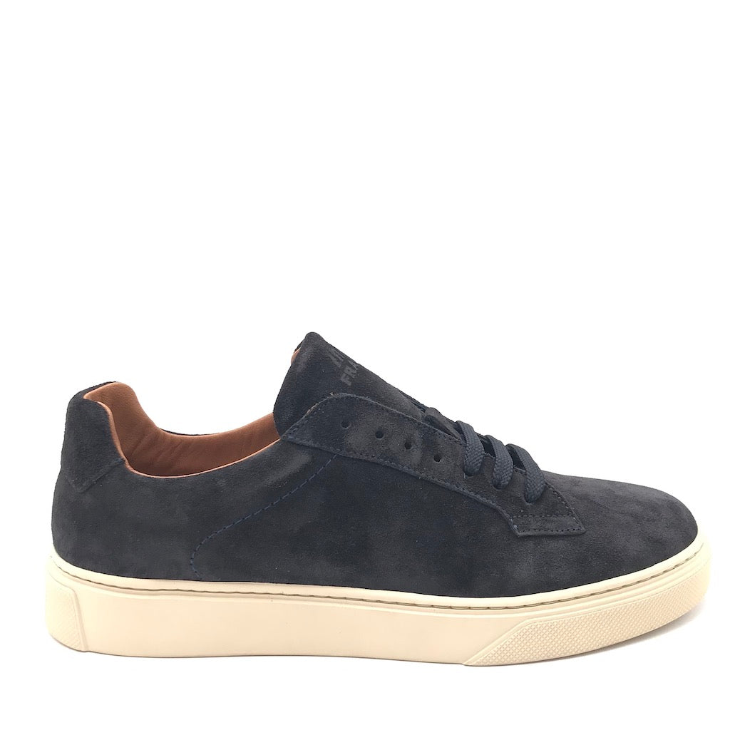 Zulian Calzature Sneakers in crosta blu Qualità Garantita