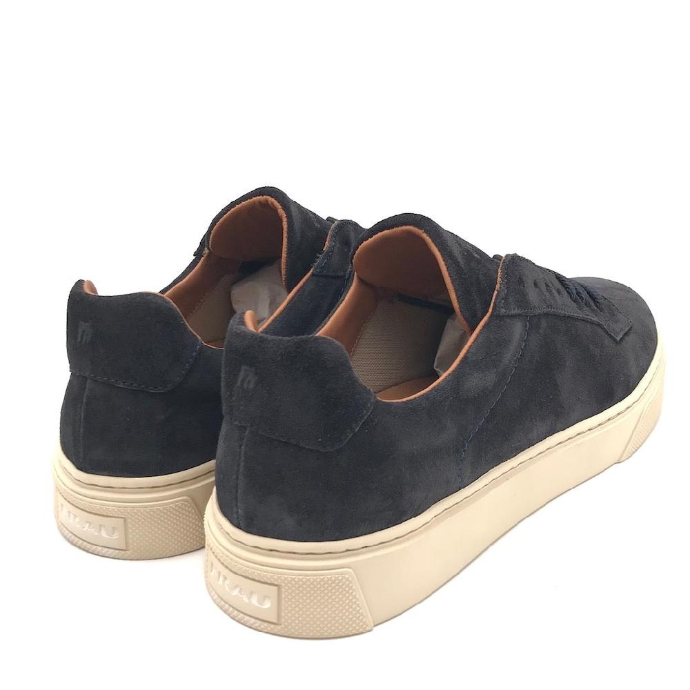 Zulian Calzature Sneakers in crosta blu Qualità Garantita