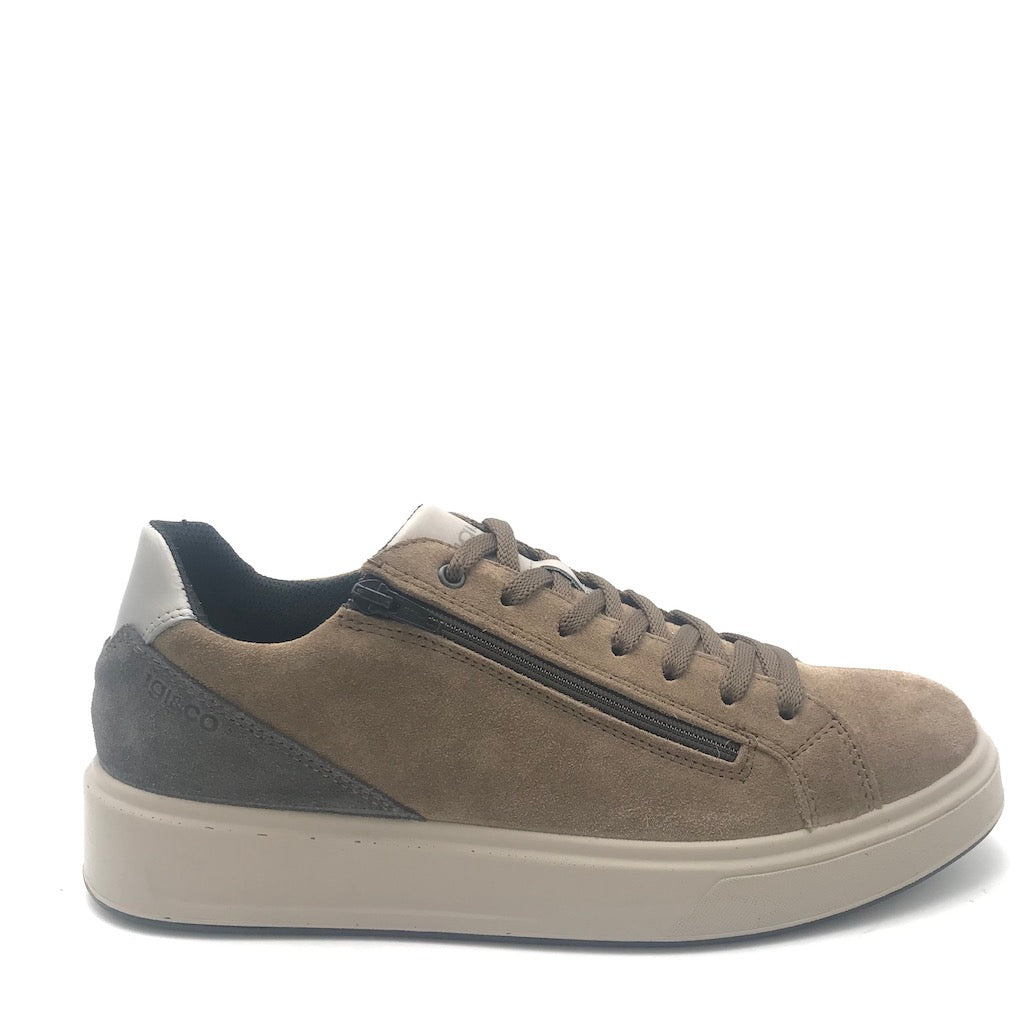 Zulian Calzature Sneakers Sten sesamo-antracite Negozi Online
