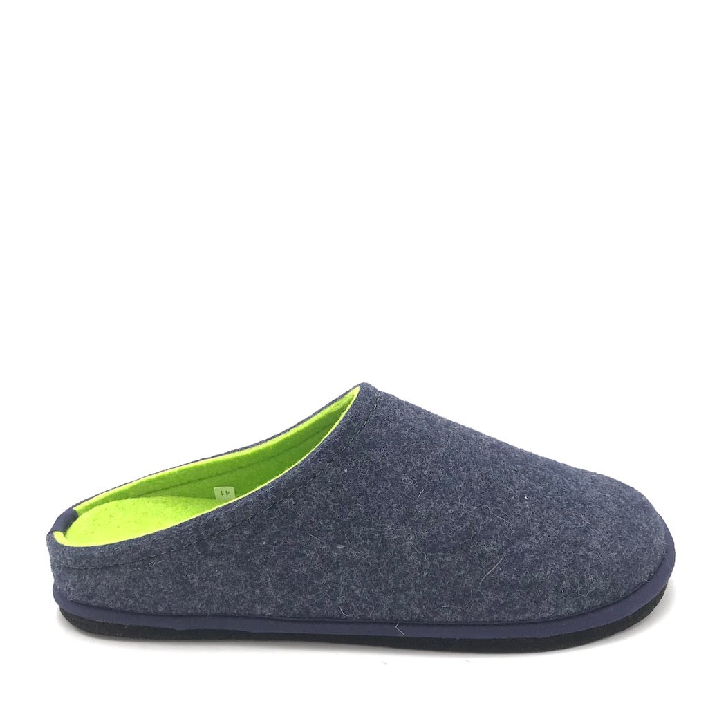 Zulian Calzature Ciabatta Easy bicolor blu-verde fluo Fino Al -60%