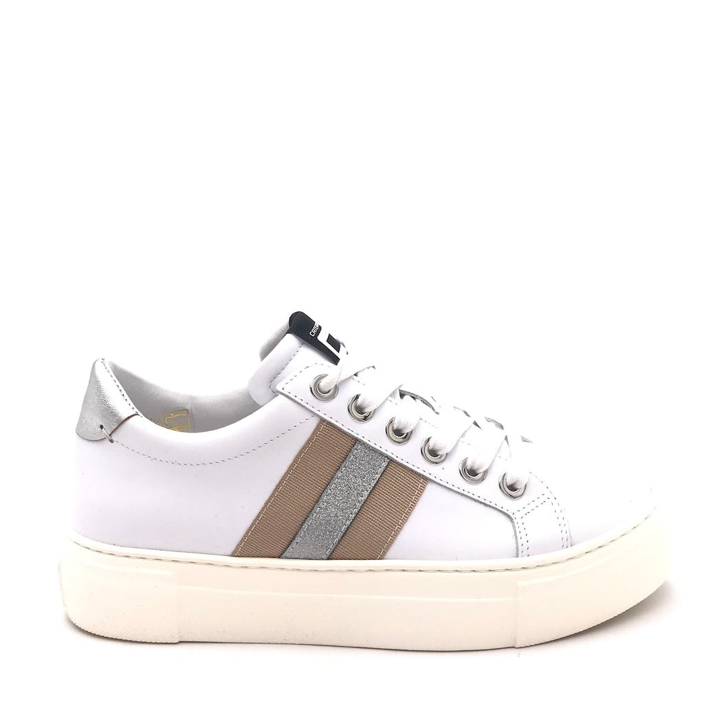 Zulian Calzature Sneakers in pelle bianca Online