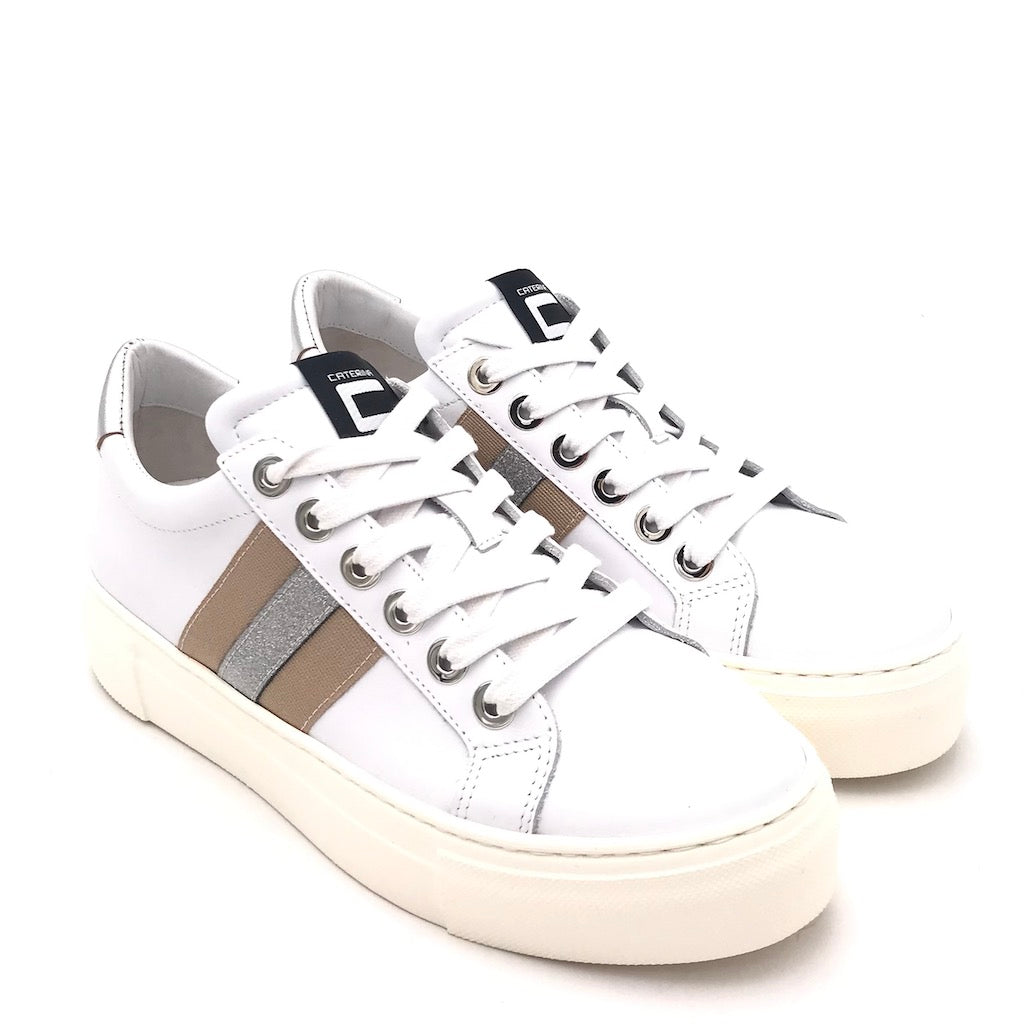 Zulian Calzature Sneakers in pelle bianca Online