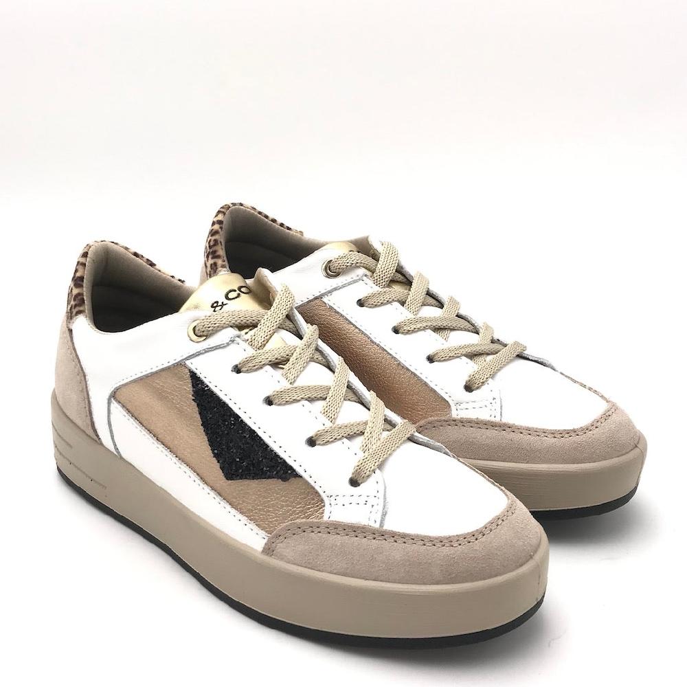 Zulian Calzature Sneakers Alina bianco-beige Vendite Flash