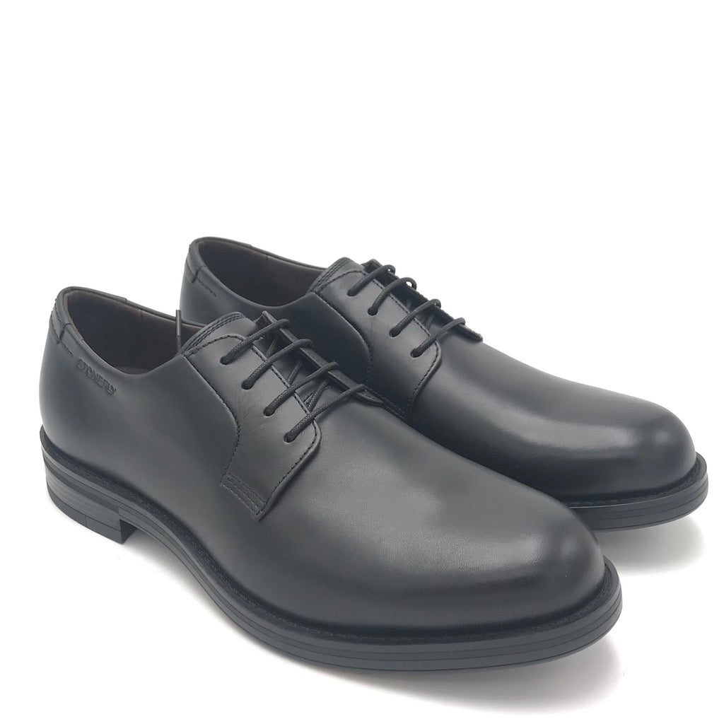 Zulian Calzature Scarpa Carnaby allacciata in nappa nera Italy