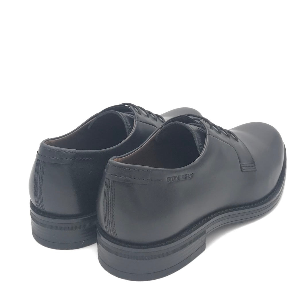 Zulian Calzature Scarpa Carnaby allacciata in nappa nera Italy