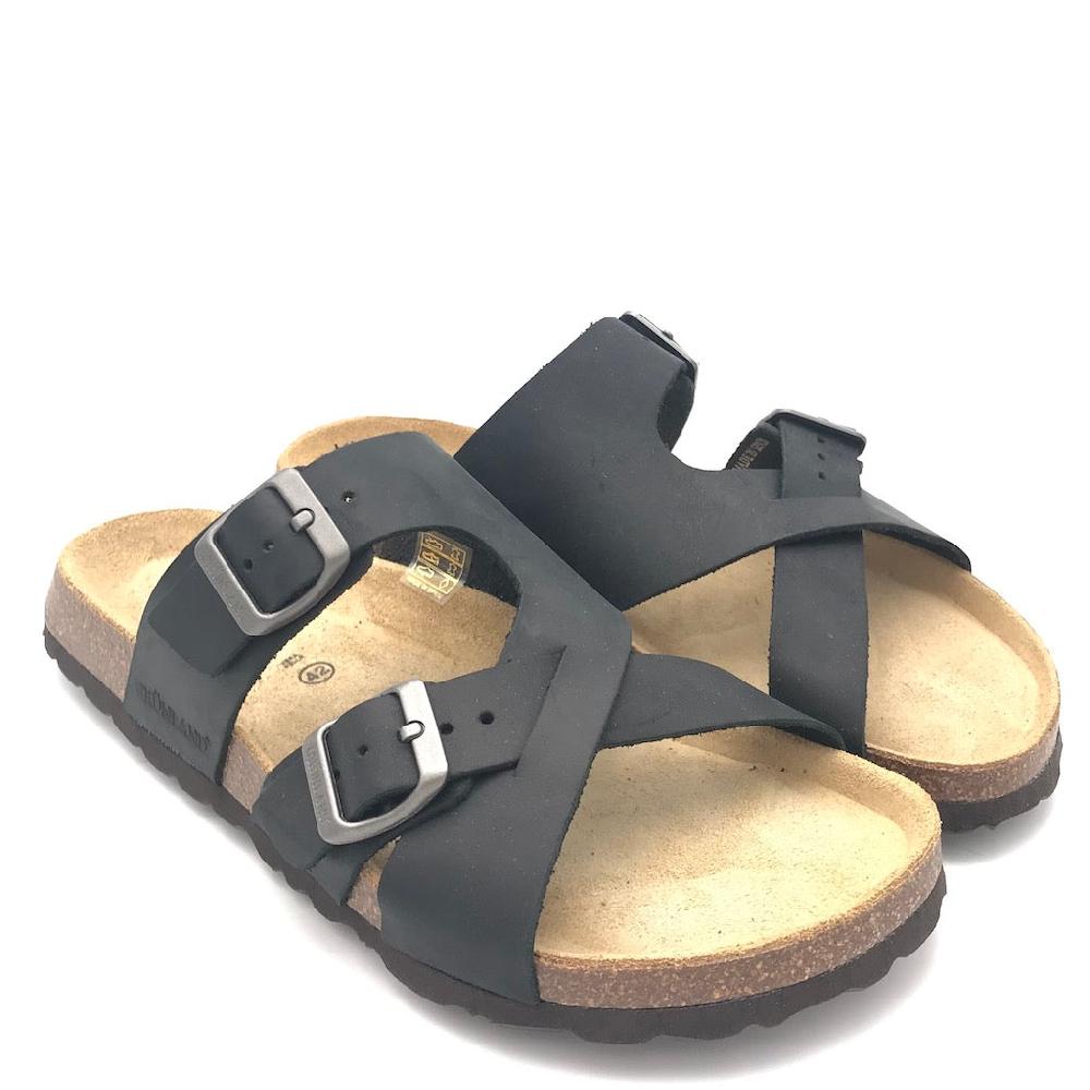 Zulian Calzature Ciabatta incrociata Bobo nera 2025