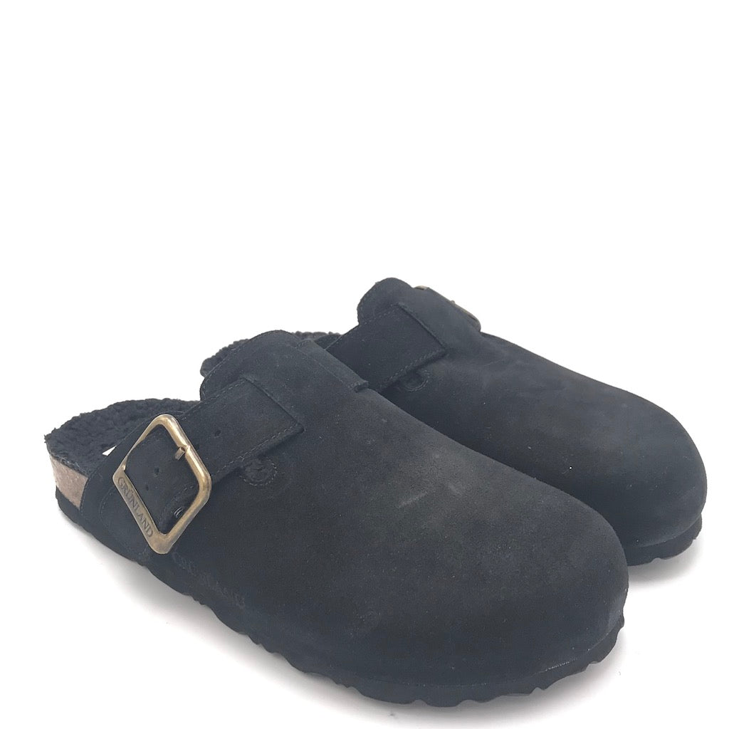 Zulian Calzature Ciabatta Sara shearling nero Offerta
