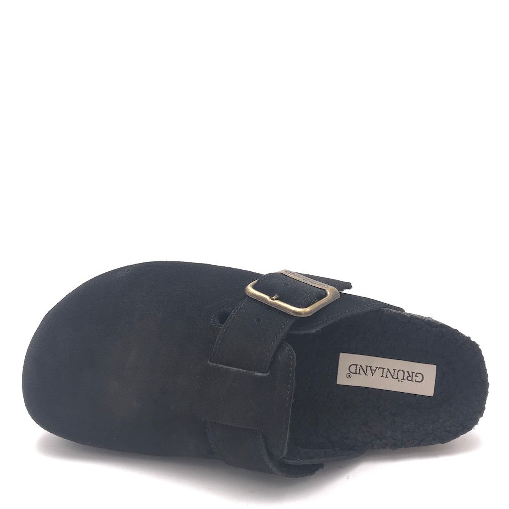 Zulian Calzature Ciabatta Sara shearling nero Offerta