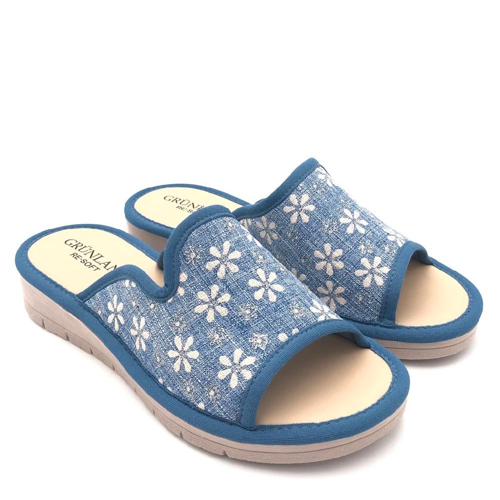 Zulian Calzature Ciabatta Dola tessuto jeans Outlet