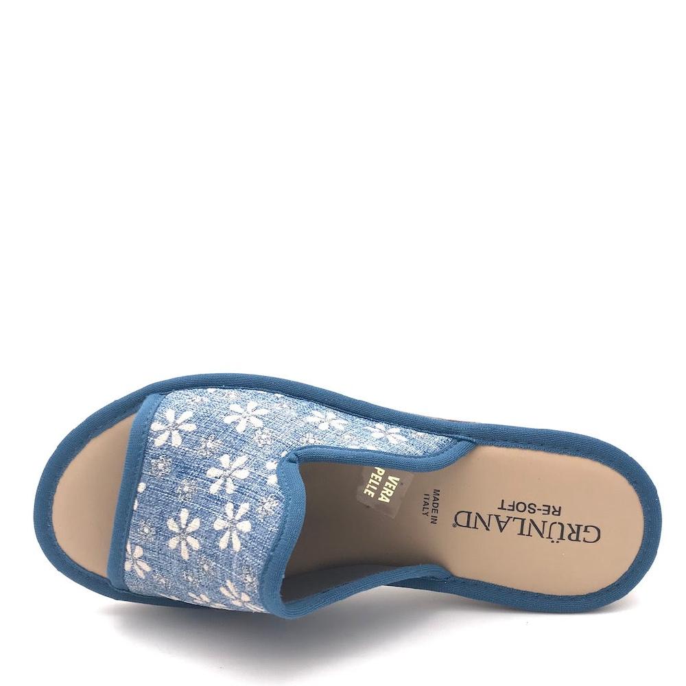 Zulian Calzature Ciabatta Dola tessuto jeans Outlet