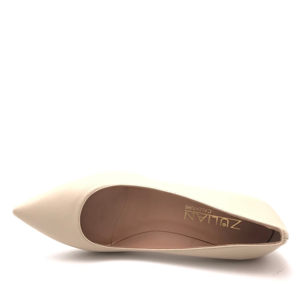 Zulian Calzature Decolletè Lory in nappa kiss In Vendita