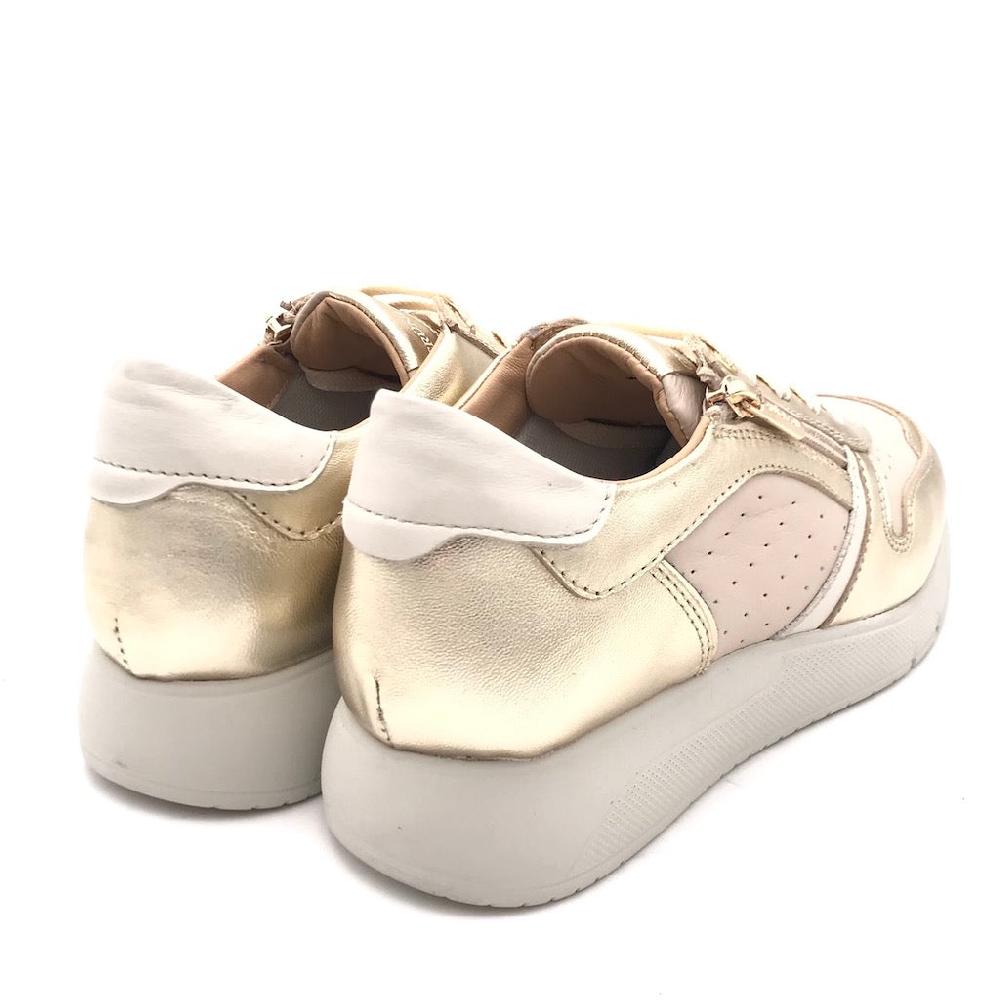 Zulian Calzature Sneakers Seli beige-platino Saldi Di Fabbrica