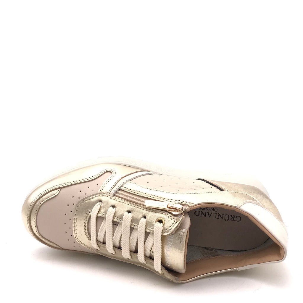 Zulian Calzature Sneakers Seli beige-platino Saldi Di Fabbrica