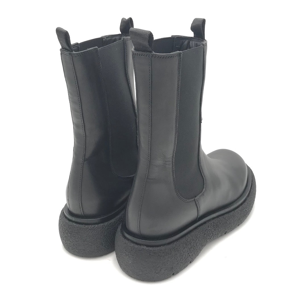 Zulian Calzature Boot Sophie beat in pelle nera Italy