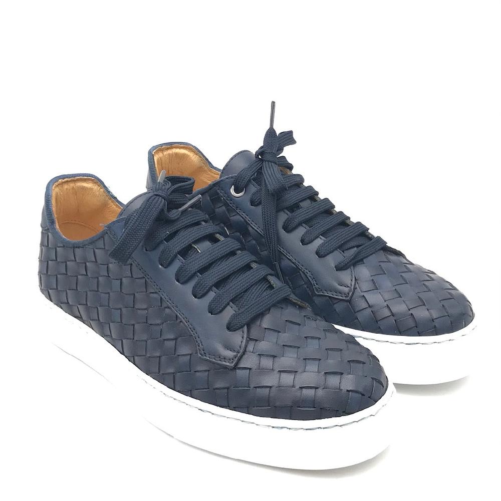 Zulian Calzature Sneakers intrecciata blu Novità