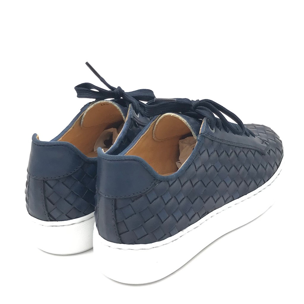 Zulian Calzature Sneakers intrecciata blu Novità