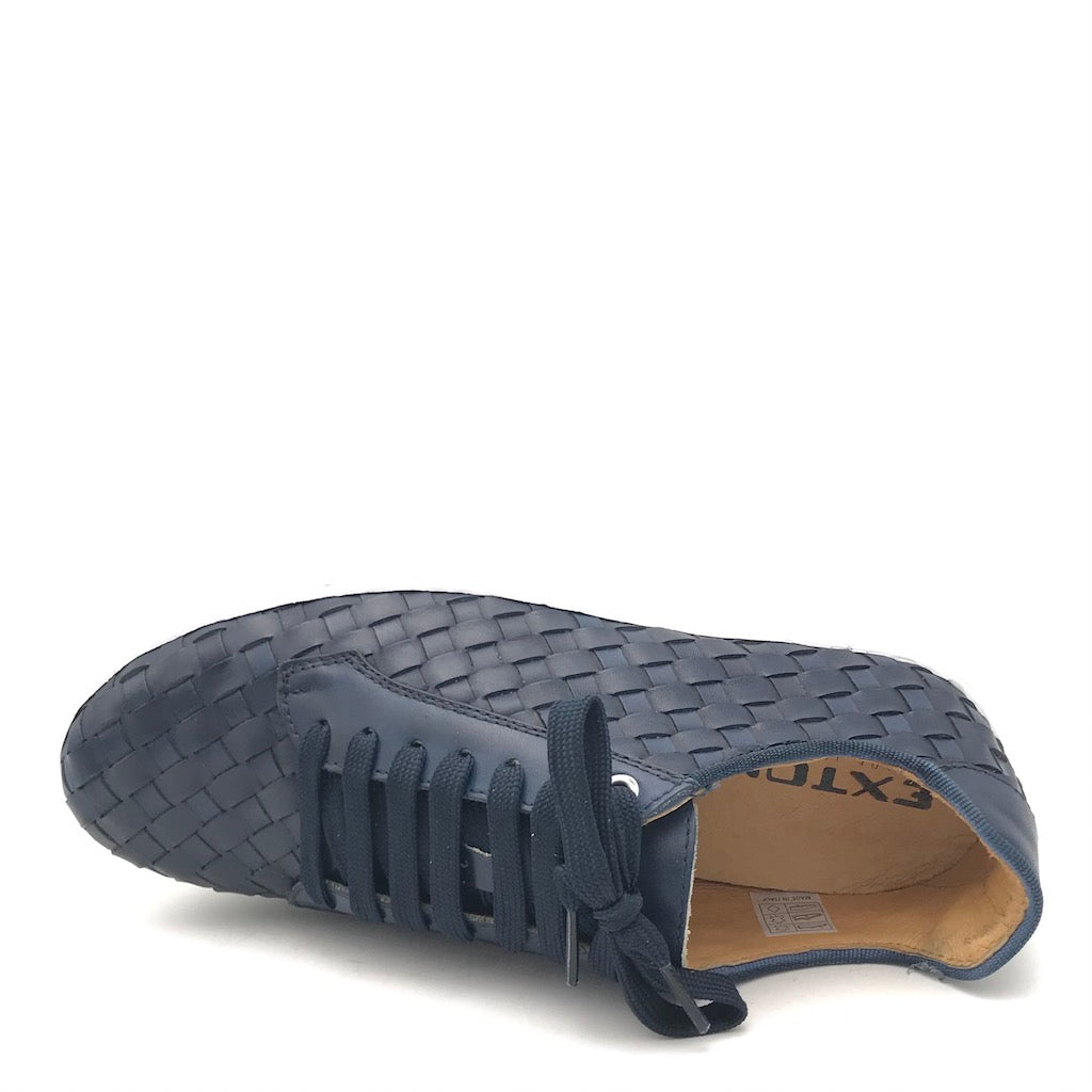 Zulian Calzature Sneakers intrecciata blu Novità