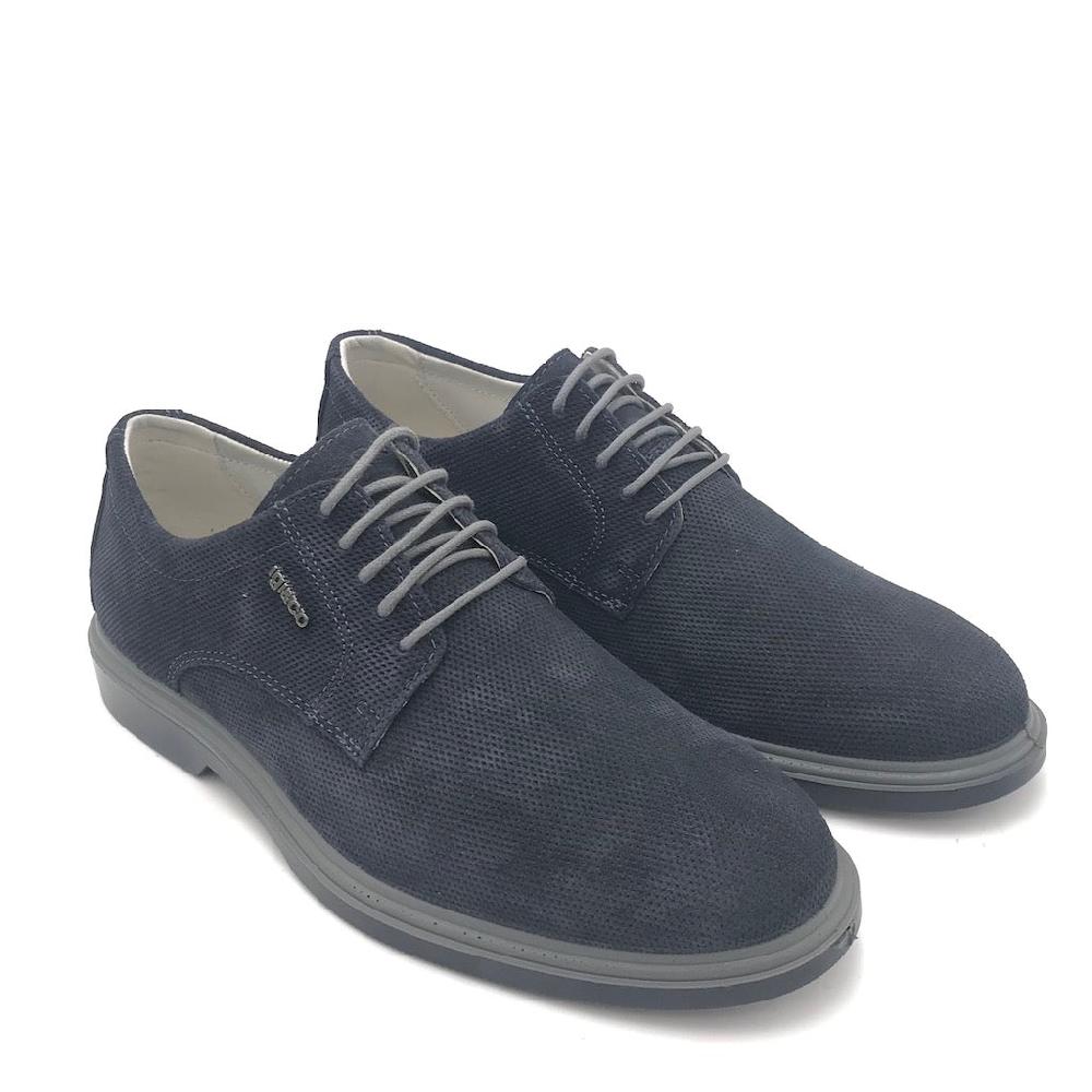 Zulian Calzature Allacciata Garret blu Sconto