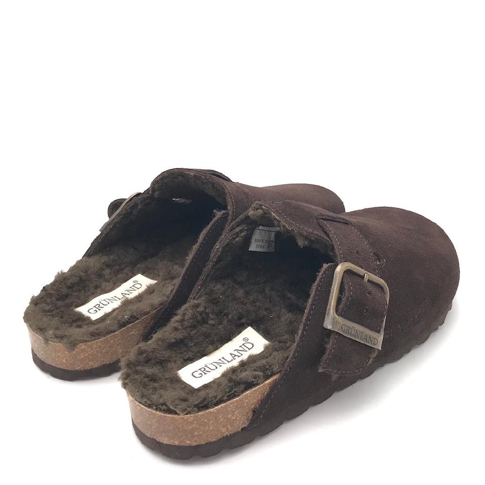 Zulian Calzature Ciabatta Sara shearling testa moro Saldi Di Fabbrica