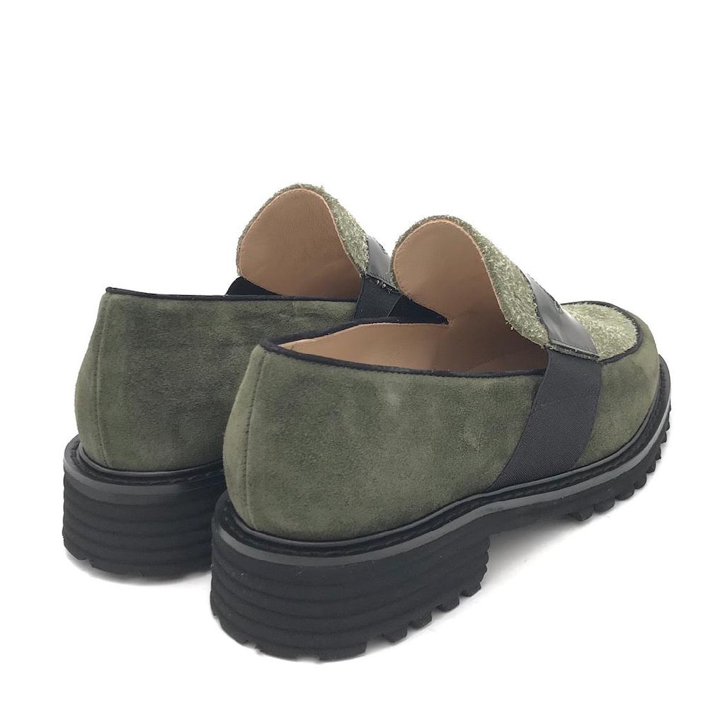 Zulian Calzature Mocassino Lina verde Negozio