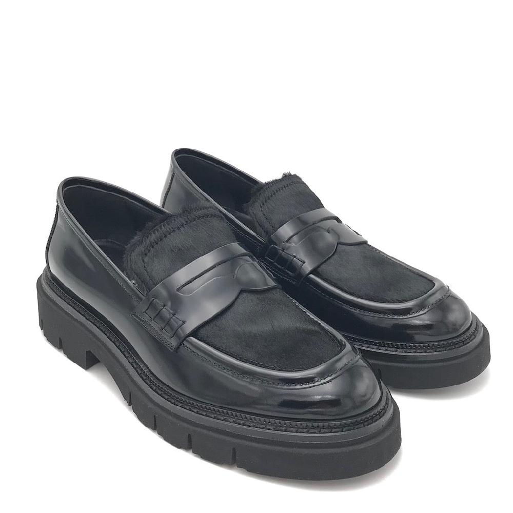 Zulian Calzature Mocassino Kurtal nero In Saldo