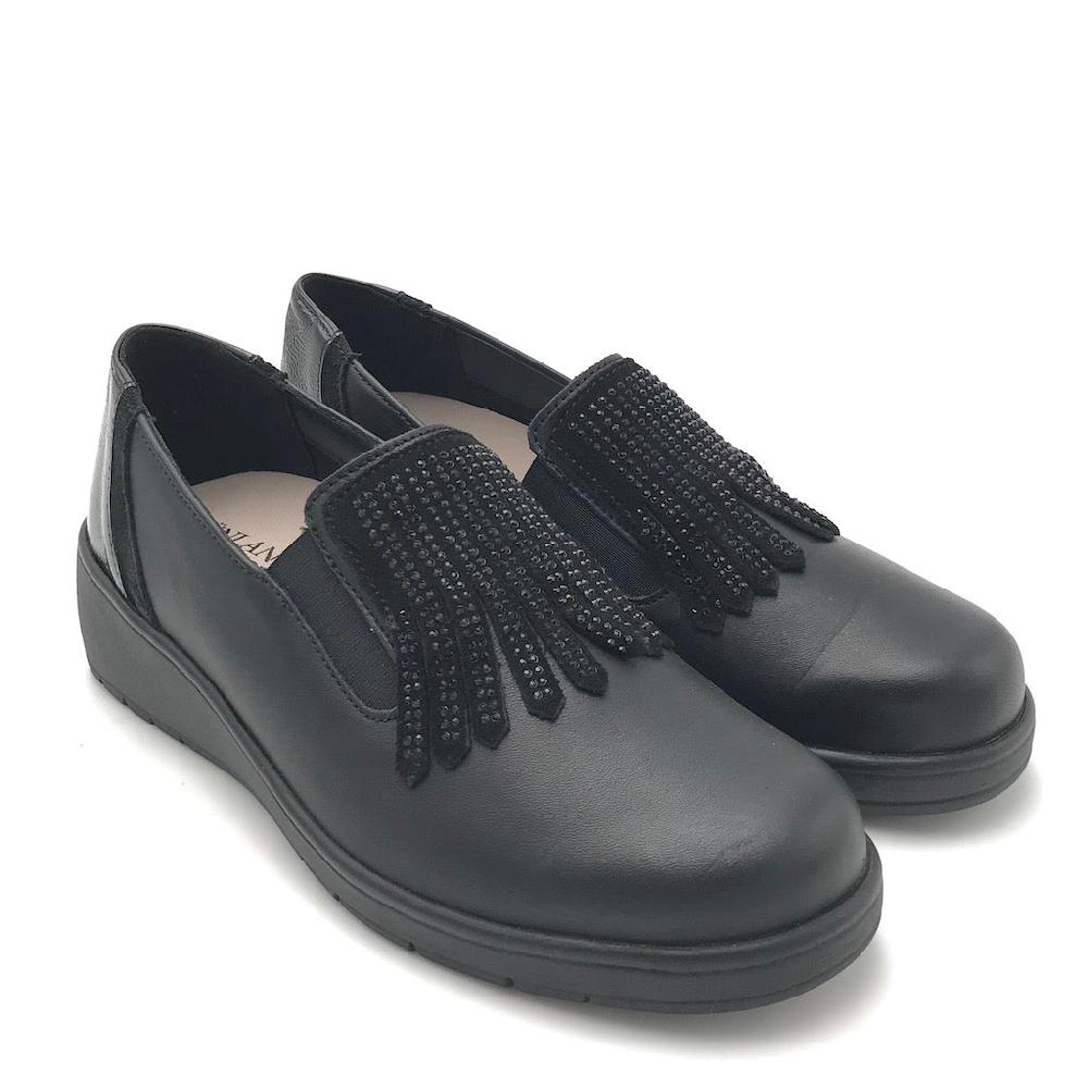 Zulian Calzature Scarpa Neta in pelle nera Italy