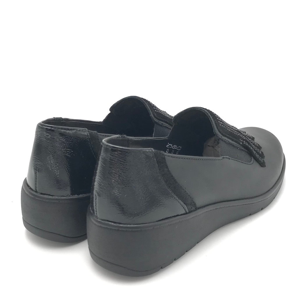 Zulian Calzature Scarpa Neta in pelle nera Italy