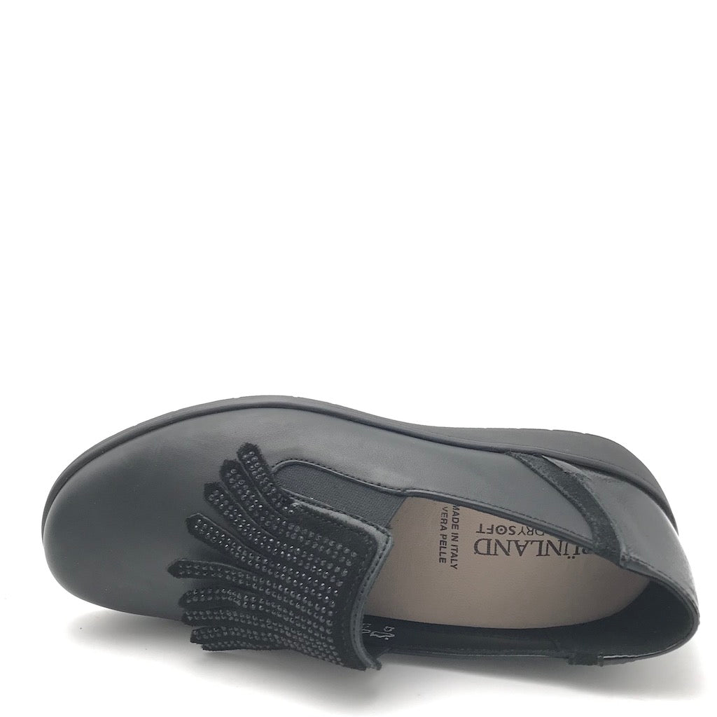 Zulian Calzature Scarpa Neta in pelle nera Italy