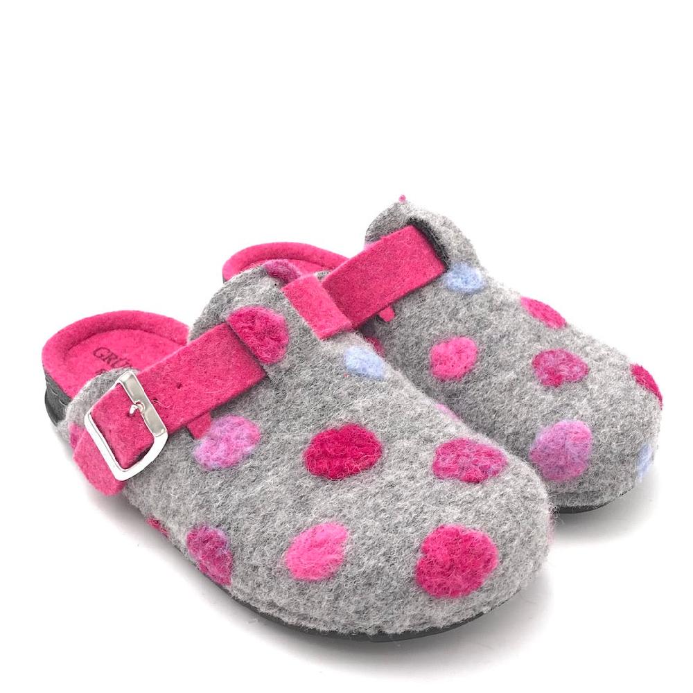Zulian Calzature Ciabatta Pila grigio-fuxia Pezzi Unici