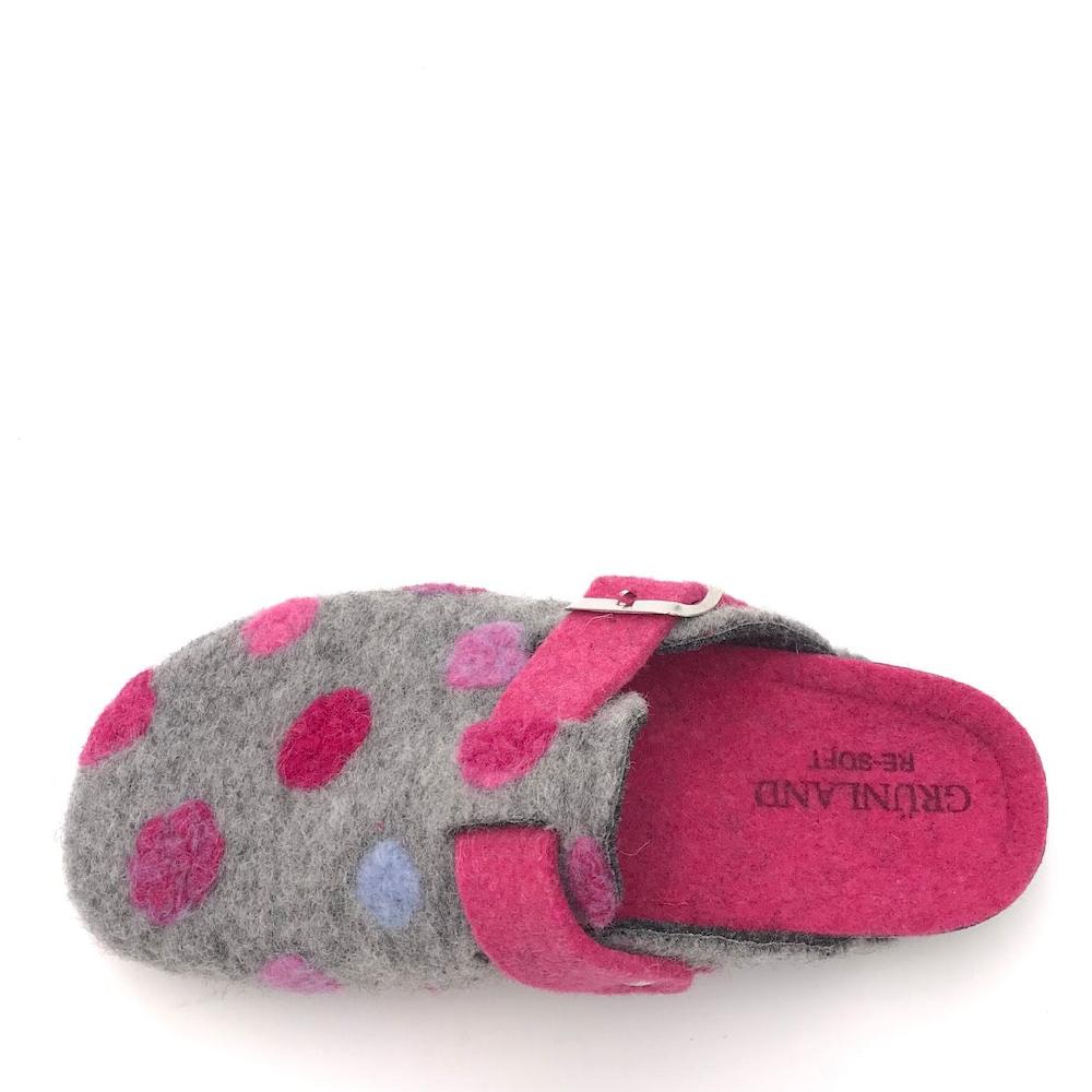 Zulian Calzature Ciabatta Pila grigio-fuxia Pezzi Unici