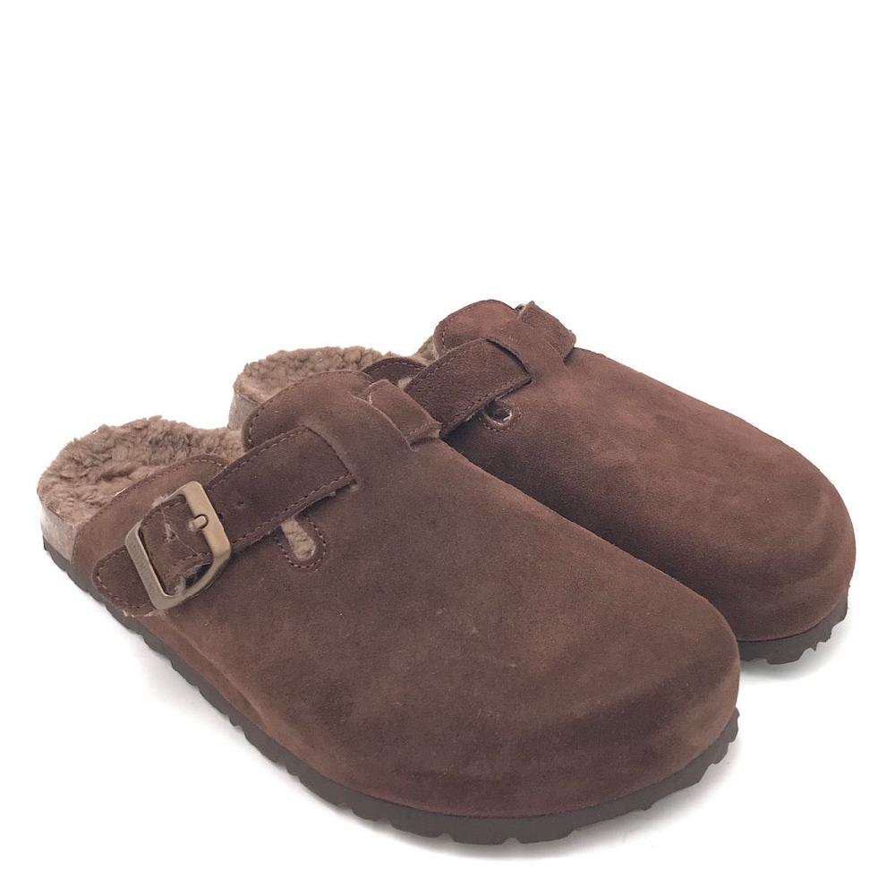 Zulian Calzature Ciabatta Bobo shearling marrone Shopping Online