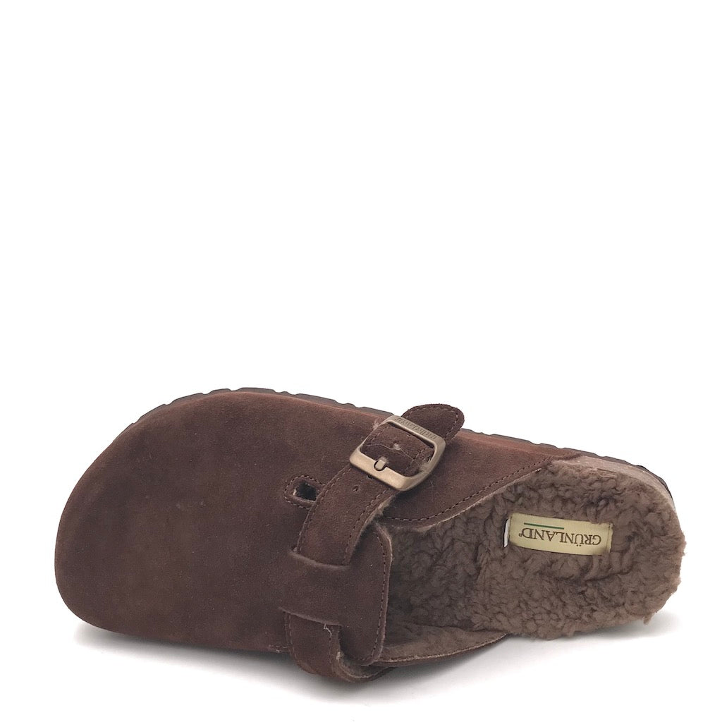 Zulian Calzature Ciabatta Bobo shearling marrone Shopping Online