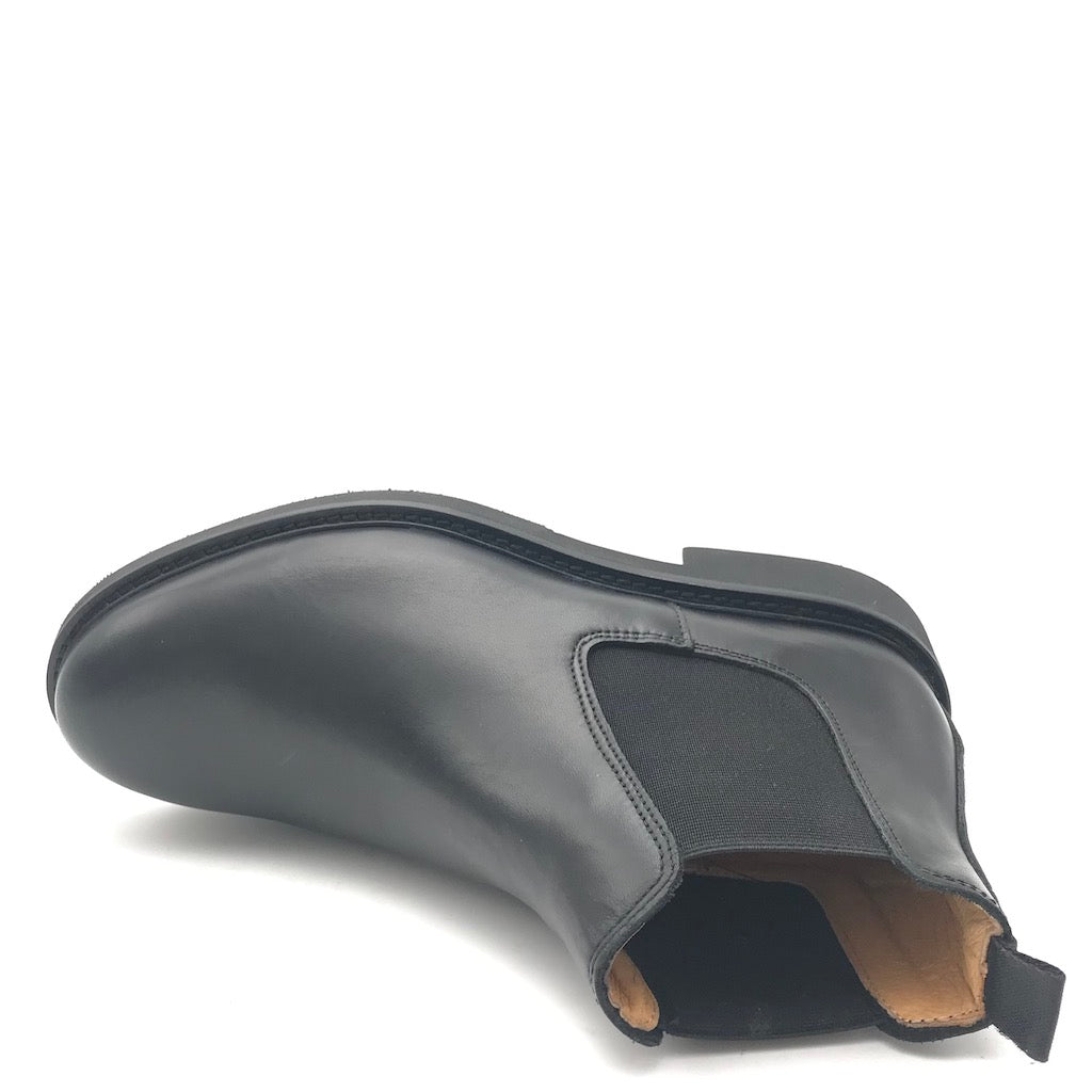 Zulian Calzature Stivaletto beatles in pelle nera Sottocosto