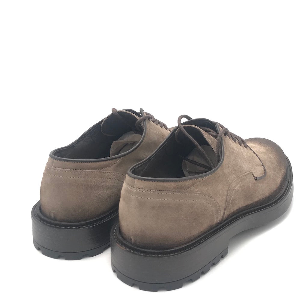 Zulian Calzature Allacciata in crosta anticata taupe Convenienza