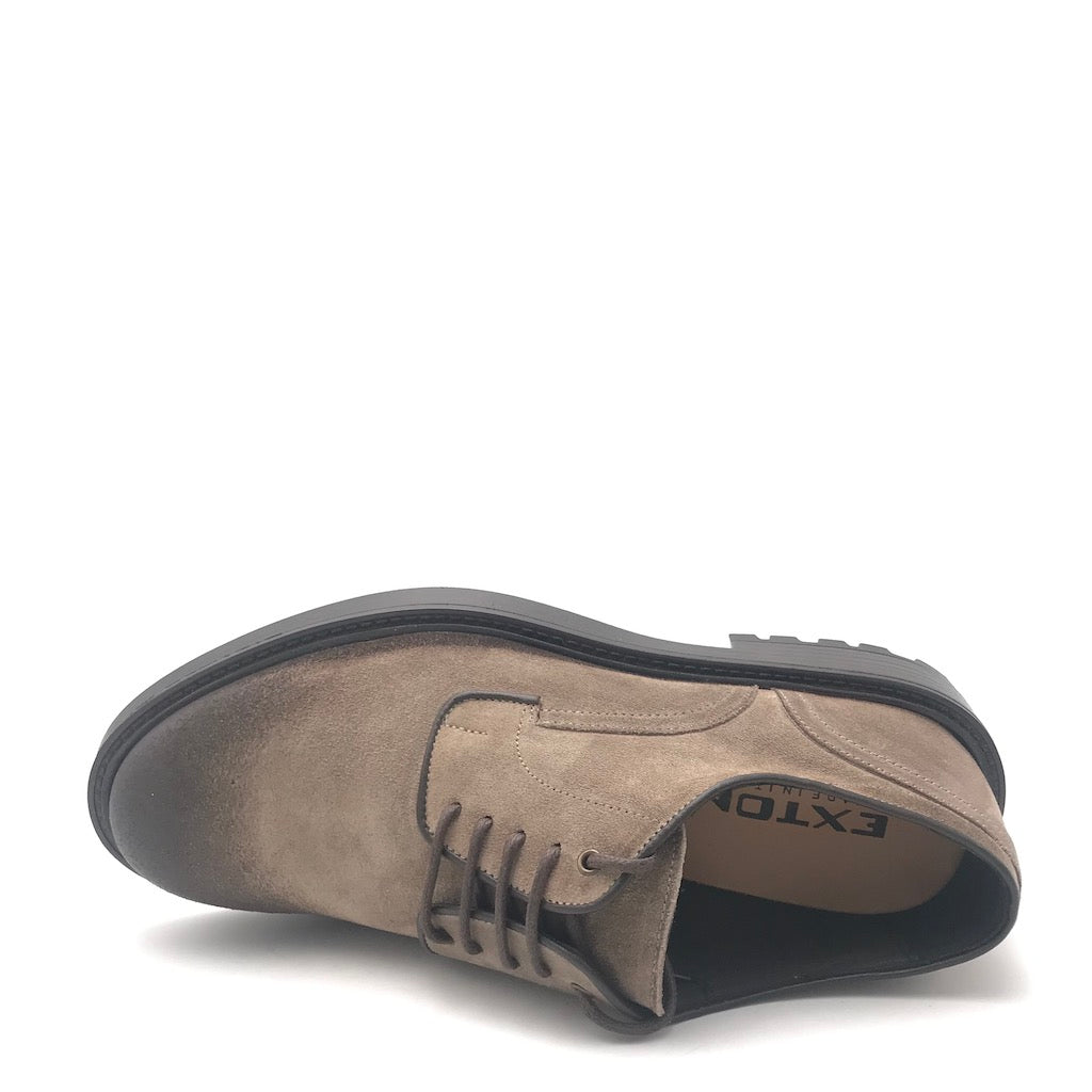 Zulian Calzature Allacciata in crosta anticata taupe Convenienza