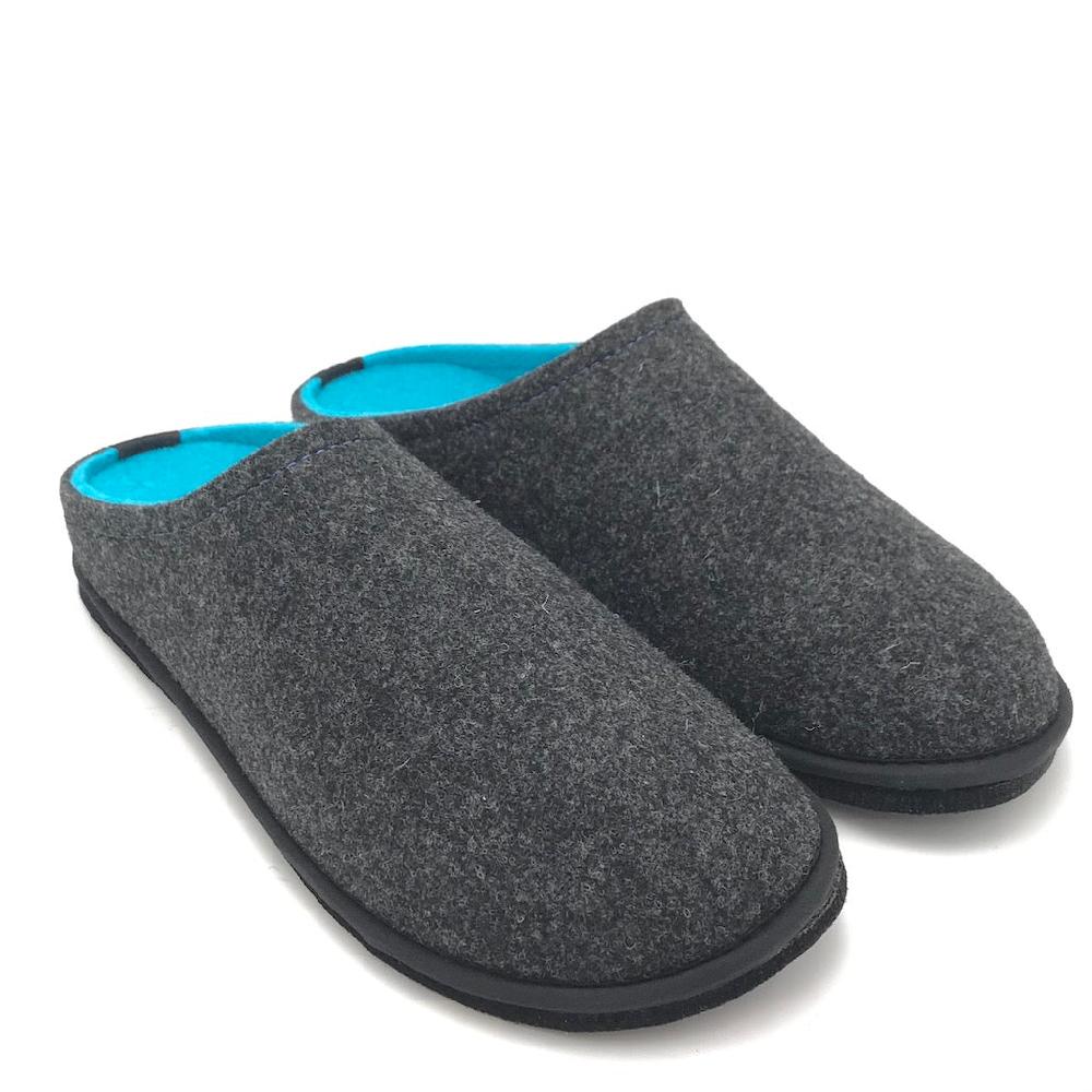 Zulian Calzature Ciabatta Easy bicolor antracite-blu fluo Economico