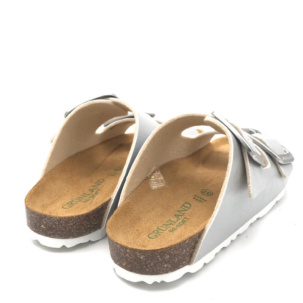 Zulian Calzature Ciabatta Sara doppia fibbia argento Qualità Garantita