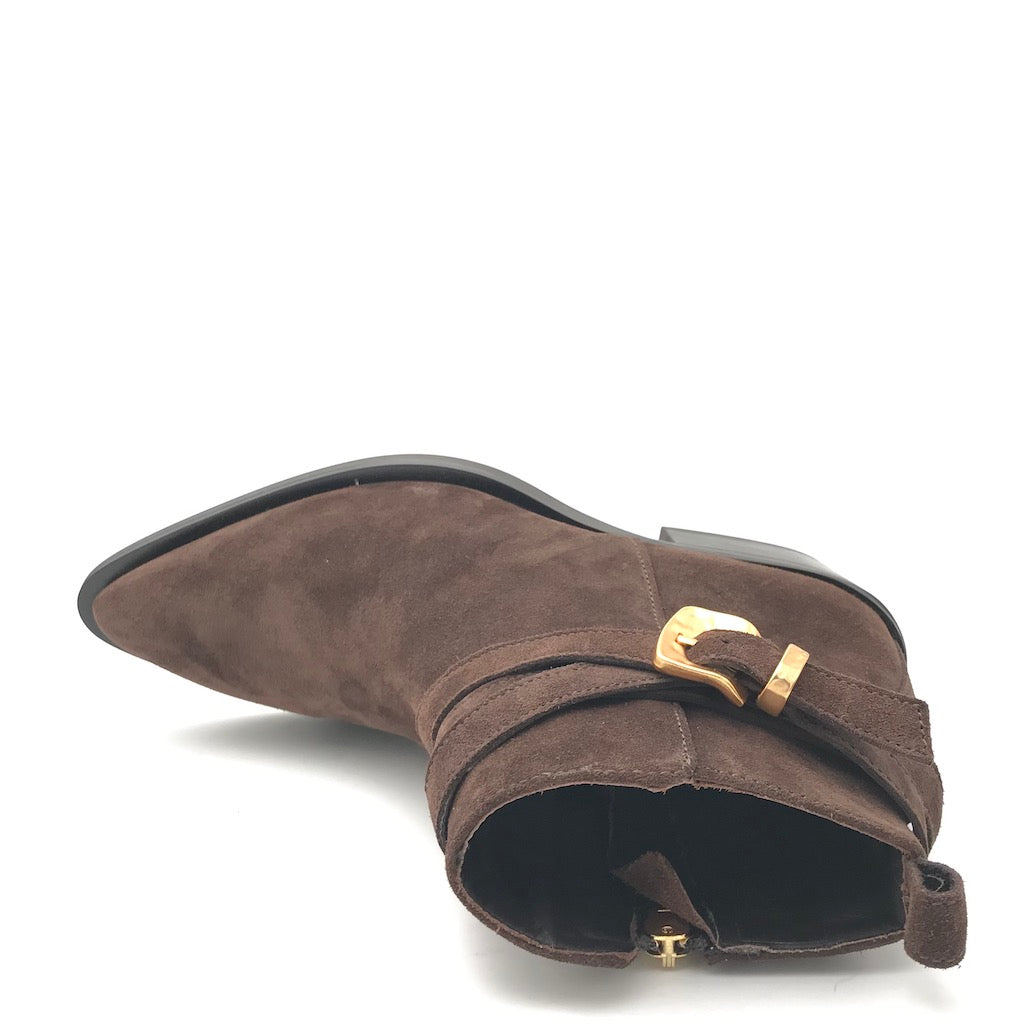 Zulian Calzature Texano in crosta moro Prezzo Ridotto