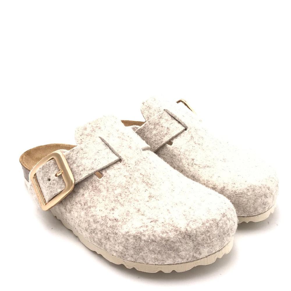 Zulian Calzature Ciabatta Sara in lana cotta marmo Presa