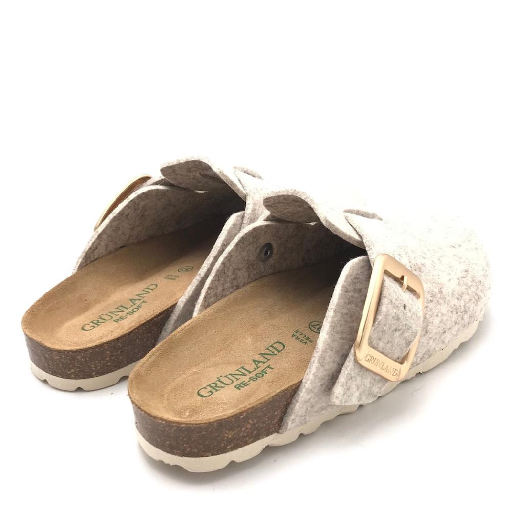 Zulian Calzature Ciabatta Sara in lana cotta marmo Presa