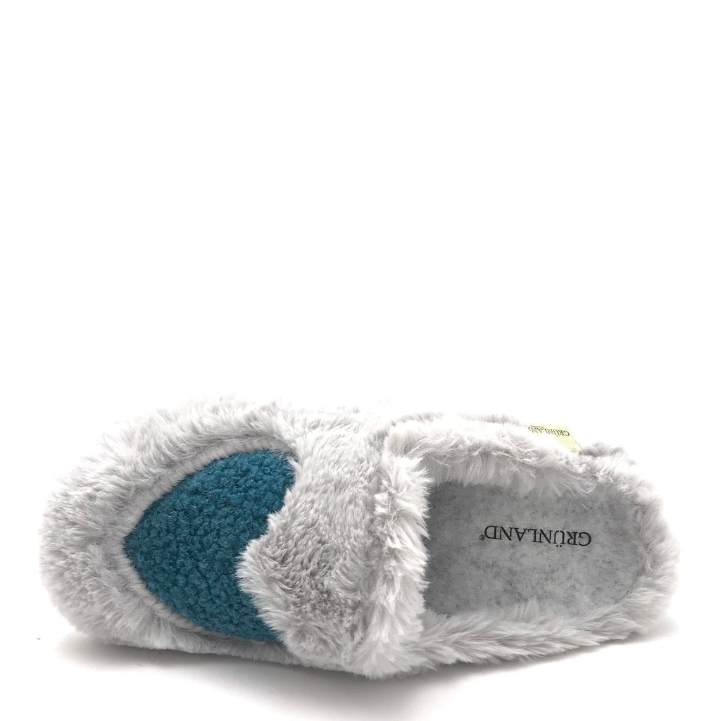 Zulian Calzature Ciabatta Alin grigio-smeraldo Sconto