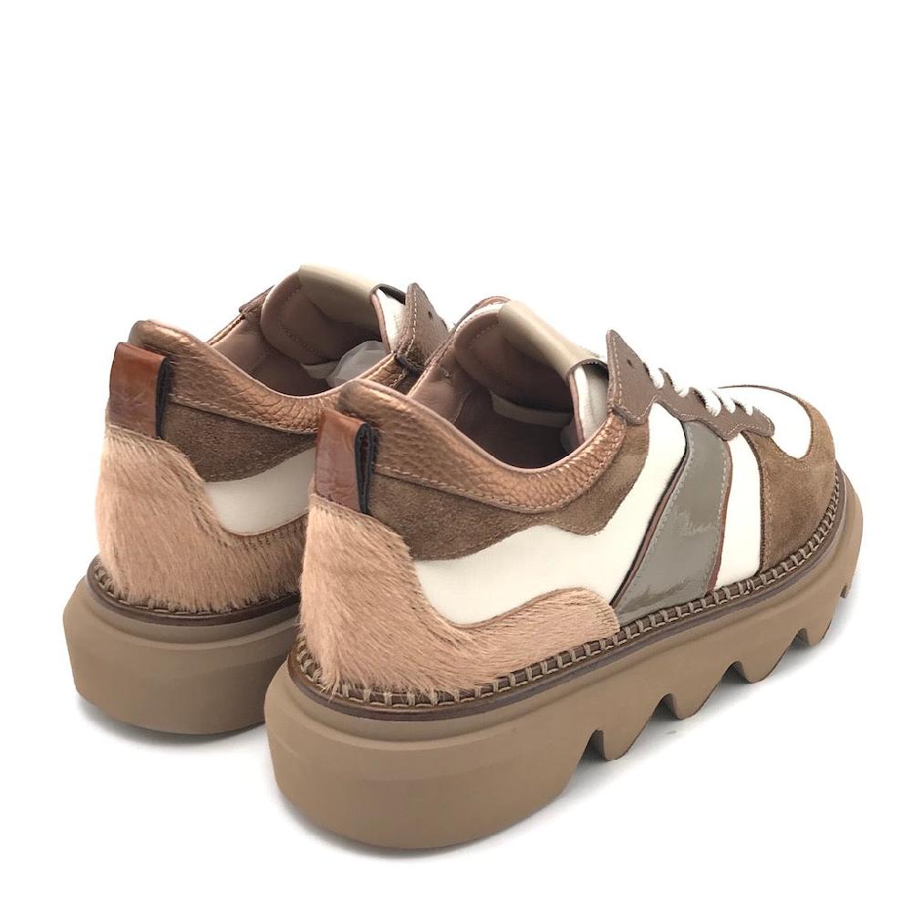 Zulian Calzature Sneakers in crosta castagna Vendite Flash