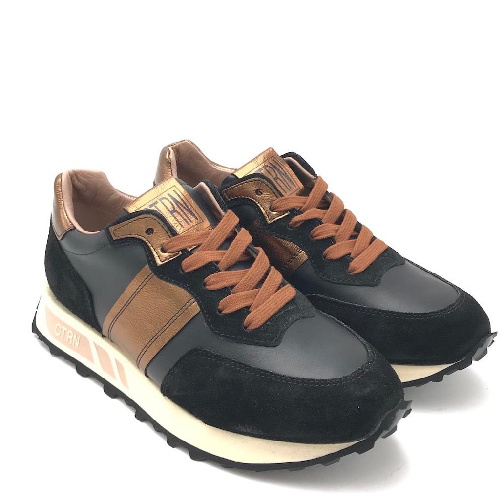 Zulian Calzature Sneakers running nero-bronzo Negozio