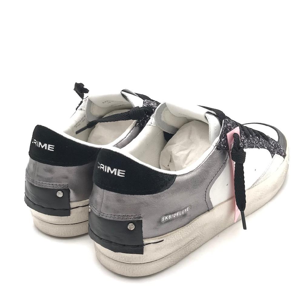 Zulian Calzature Sneakers SK8 Delux bianca-antracite Italia