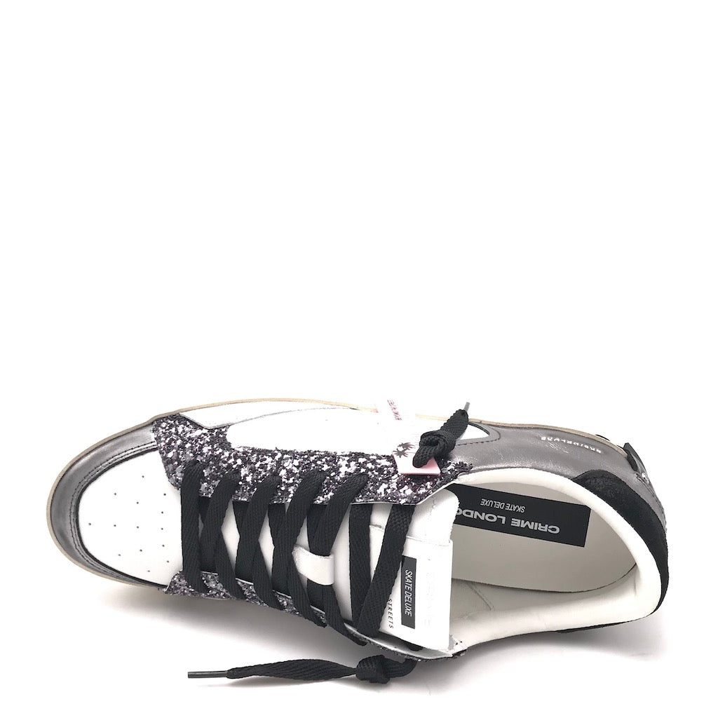 Zulian Calzature Sneakers SK8 Delux bianca-antracite Italia