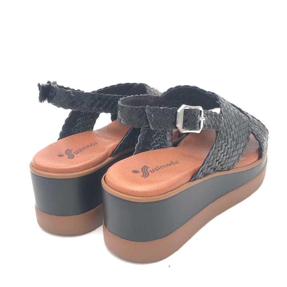 Zulian Calzature Sandalo treccia nero Qualità