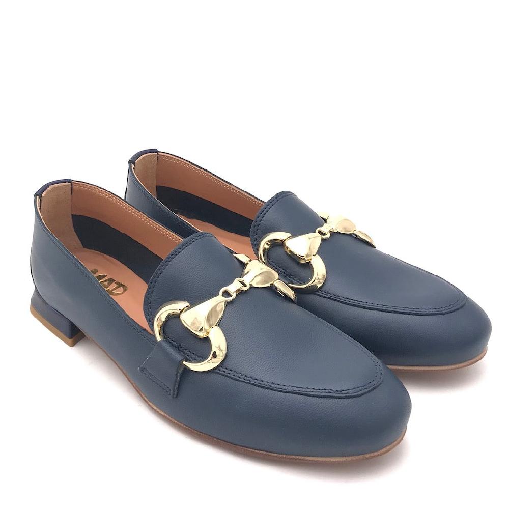 Zulian Calzature Mocassino nappa blu Spedizione Gratuita