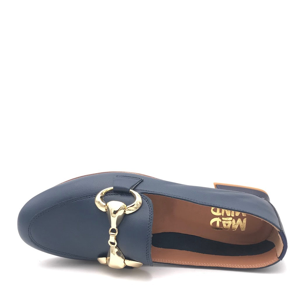 Zulian Calzature Mocassino nappa blu Spedizione Gratuita